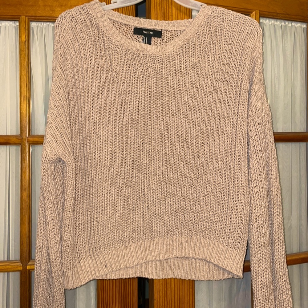 Super cute tan sweater from forever 21